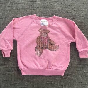 Garanimals Vintage Baby Pink Teddybear Crewneck Sweatshirt 80’s/90’s Sz 18m
